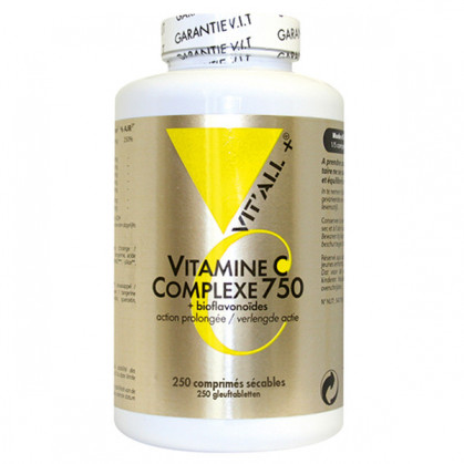 Vitamine C Complexe 750 250cp Vitall+ 250 comprimés
