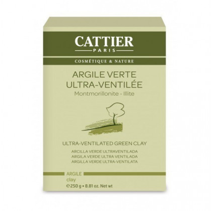 Argile Verte Ultra-Ventilée 250g Cattier 250 gr