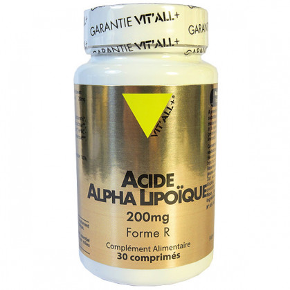 Acide Alpha Lipoïque 200mg Vitall+ 30 comprimés