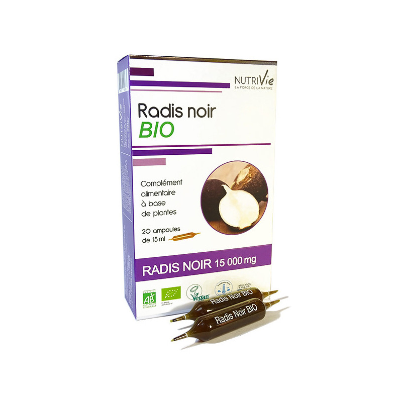 Radis noir Bio Nutrivie 20 ampoules 20 ampoules de 15ml