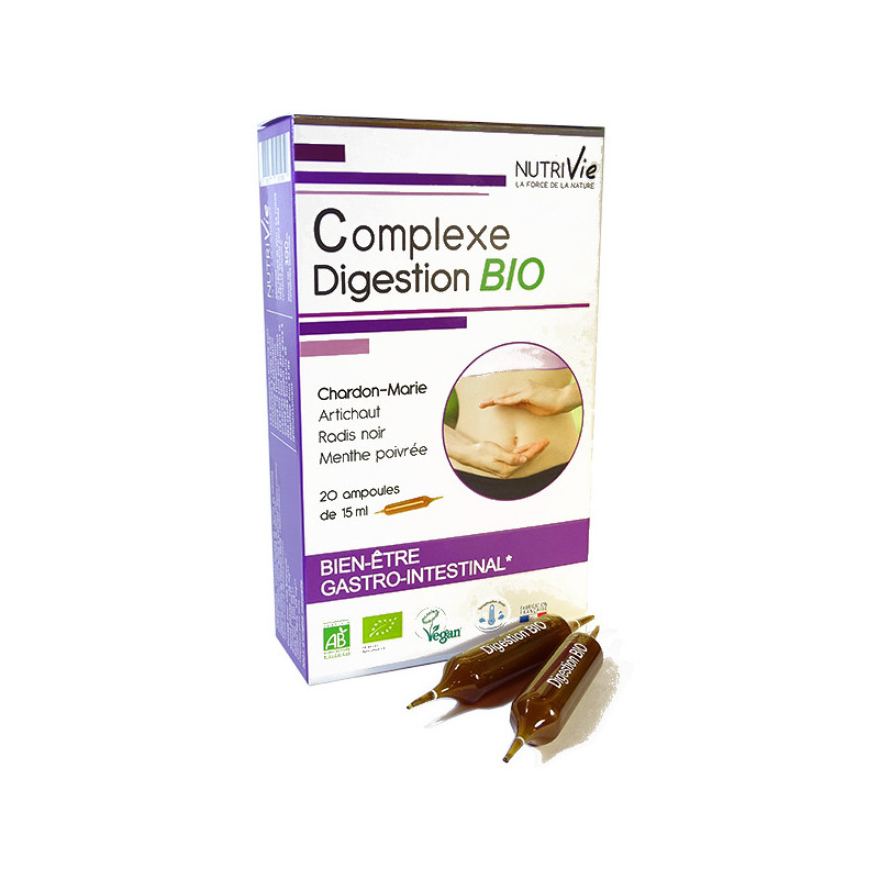 Complexe digestion Bio Nutrivie 20 ampoules 20 ampoules de 15ml