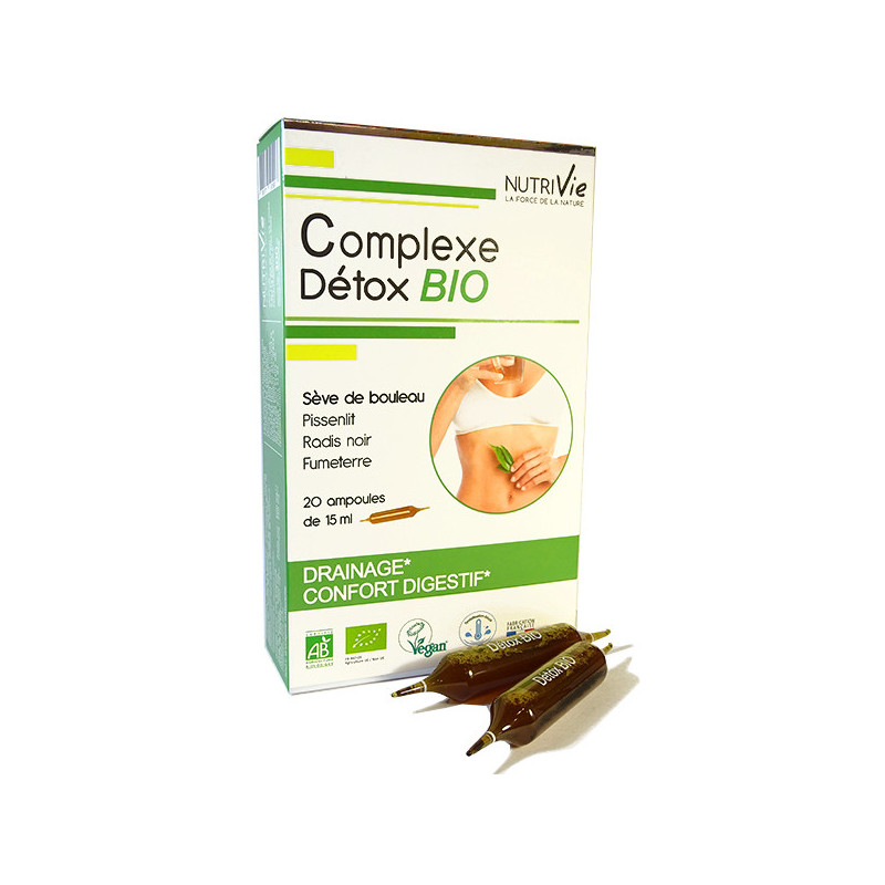 Complexe detox Bio Nutrivie 20 ampoules 20 ampoules de 15ml