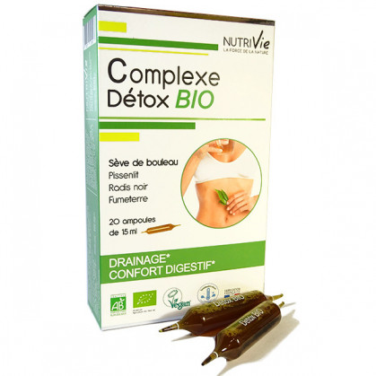 Complexe detox Bio Nutrivie 20 ampoules 20 ampoules de 15ml