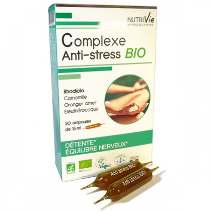 Complexe Anti-Stress Bio Nutrivie 20 ampoules 20 ampoules de 15ml