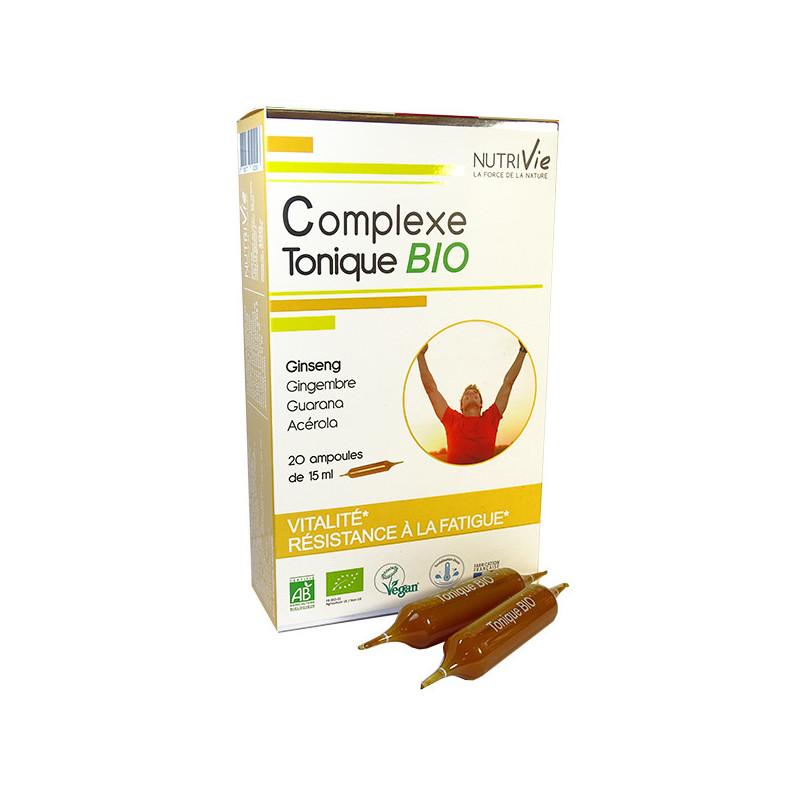 Complexe Tonique Bio Nutrivie 20 ampoules 20 ampoules de 15ml