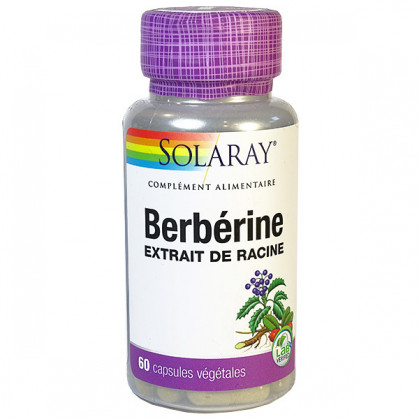 Berbérine 60 gélules Solaray 60 capsules végétales