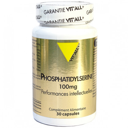 Phosphatidylsérine 100mg 30 gélules Vitall+ 30 gélules