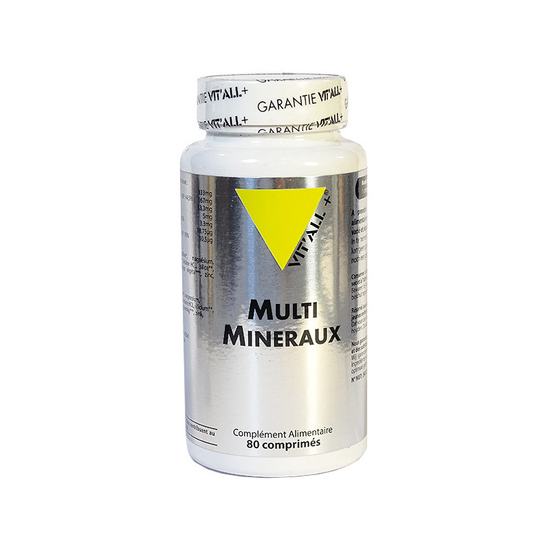 Multi Minéraux 80 comprimés Vitall+ 80 comprimés