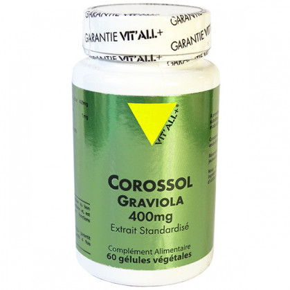 Corossol Graviola 400mg 60 gélules Vitall+ 60 gélules végétales