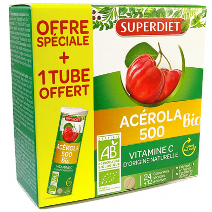 Acérola_500_bio_tube_offert_super_diet
