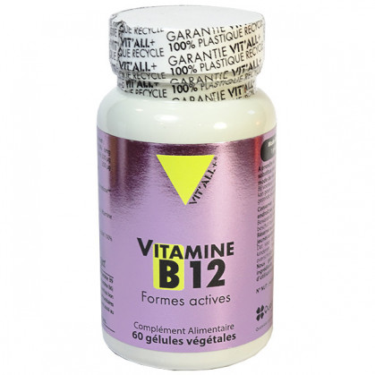 Vitamine B12 B6 B9 60 gélules Vitall+