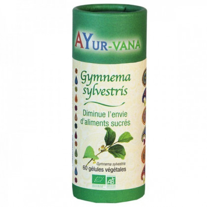 Gymnema Sylvestris Bio Ayur-Vana 60 gélules végétales de 317 mg