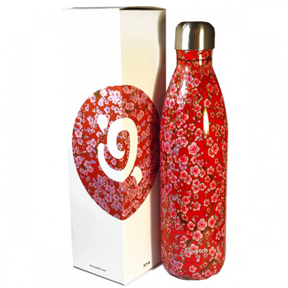 Bouteille_Isotherme_750ml_Rouge_flowers_Qwetch