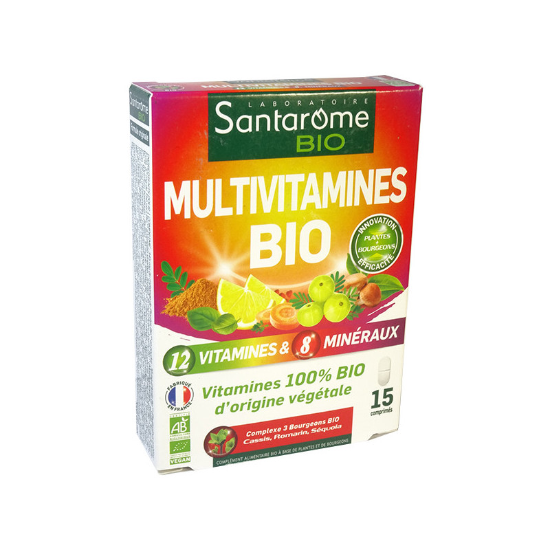 Multivitamines_bio_15_gélules_santarome