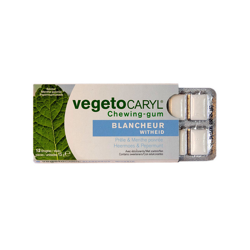 Chewing-gum vegetocaryl dents blanches 12 chewing-gum