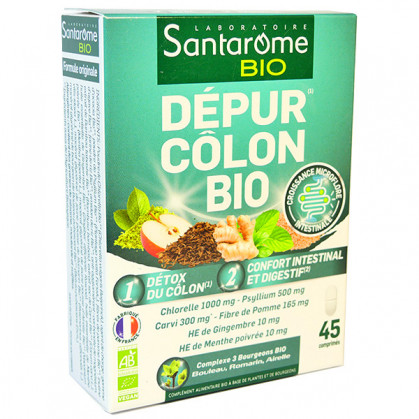 Depur_colon_bio_45_comprimés_santarome