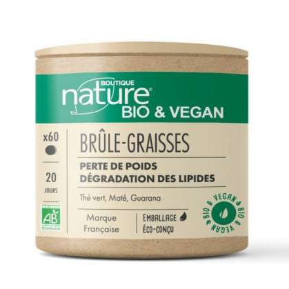 Brûle-Graisses bio Vegan 60 comprimés Boutique Nature