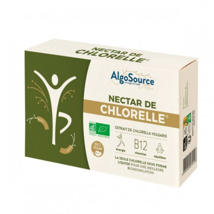 Nectar de Chlorelle - 20 ampoules Algosource