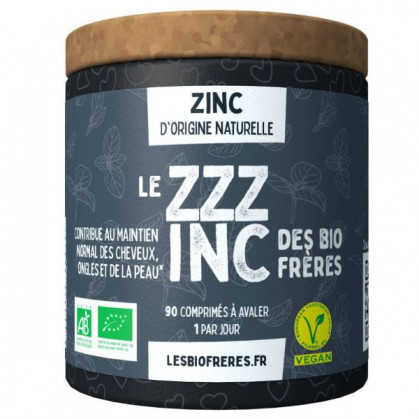 Zinc bio "Le ZZZinc" 90 comprimés - Les Bio Frères