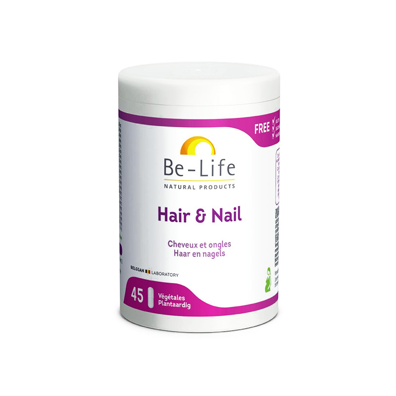 Hair&Nail_45_gélules_végétales_be-Life