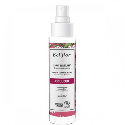 Spray démêlant cheveux colorés bio - Beliflor