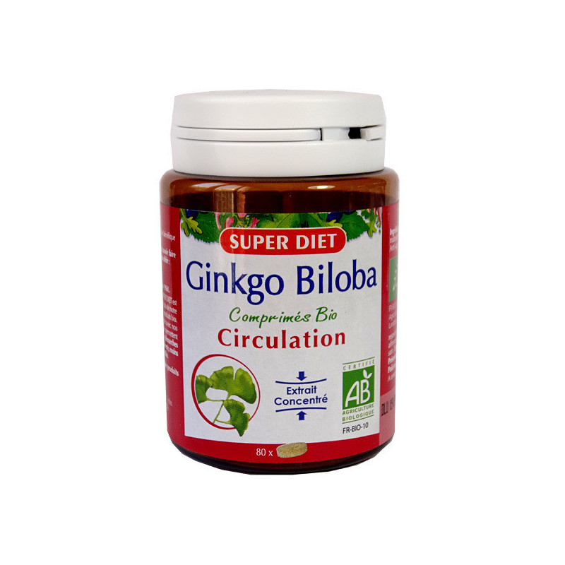 Ginkgo biloba Bio comprimé 80 comprimés