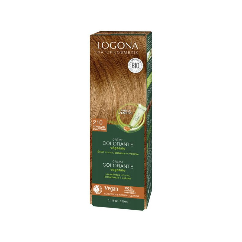 Crème colorante végétale bio (couleurs d'automne) - Logona