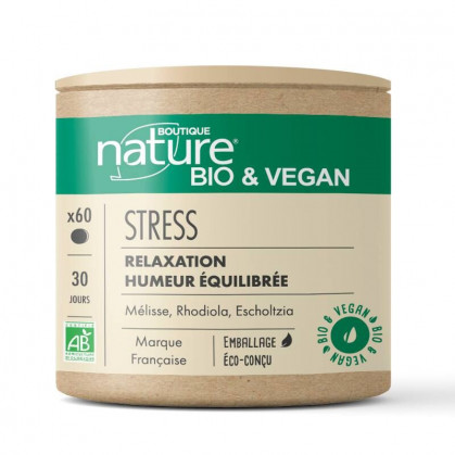 Stress Bio & Vegan 60 comprimés Boutique Nature