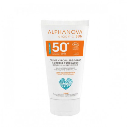 Crème solaire SPF 50 Hypo-Allergénique Alphanova