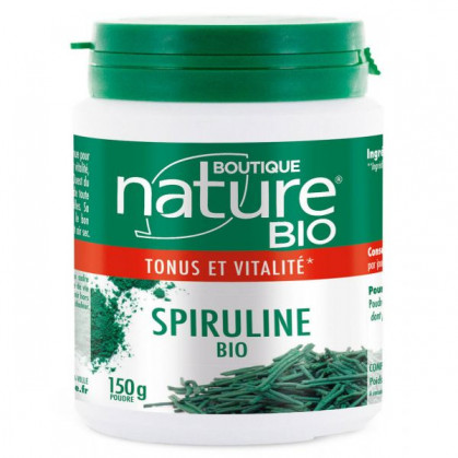 Spiruline Bio poudre 150 gr Boutique Nature - Achat Boutique