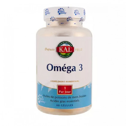 omega 3 60 gélules Solaray Kal