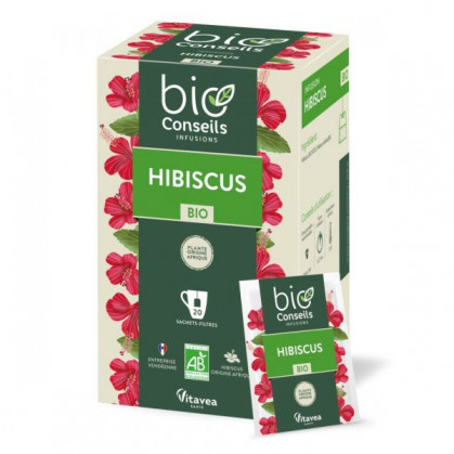 Infusion Hibiscus Bio 20 sachets filtres BioConseils