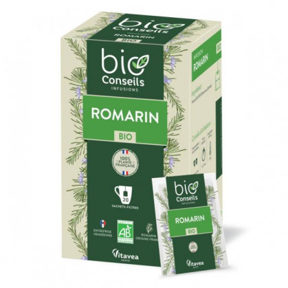 Infusion Romarin Bio 20 sachets filtres BioConseils
