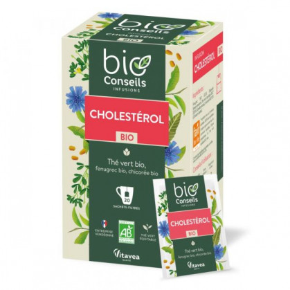 Infusion Cholestérol BIO 20 sachets filtres BioConseils