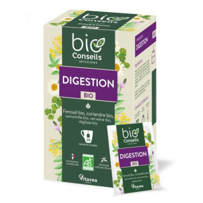 Infusion Digestion Bio 20 sachets filtres BioConseils