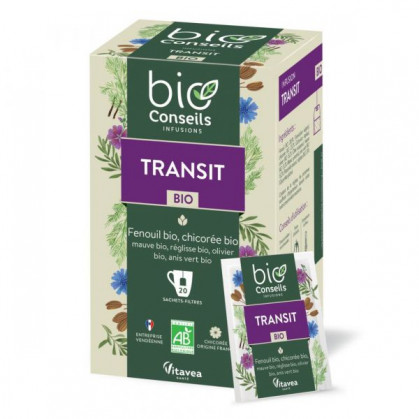 Infusion Transit Bio 20 sachets filtres BioConseils